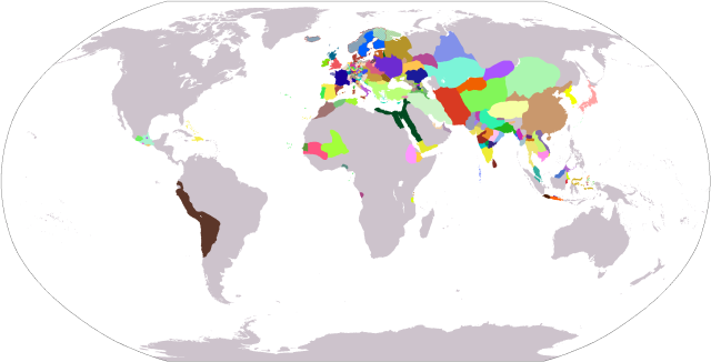 Map of the World, 1500. More history maps >> - Maps on the Web