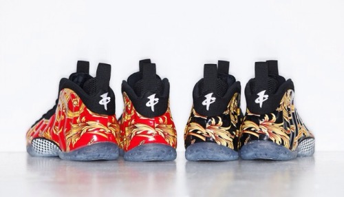 nike foamposite supreme sneakers