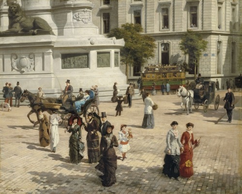 laclefdescoeurs:La Place de la République, 1881, Louis Béroud