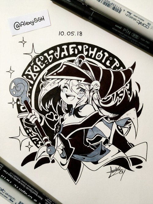 alexysgh:INKTOBER DAY 05: Dark Magician Girl ✨| More inktober...