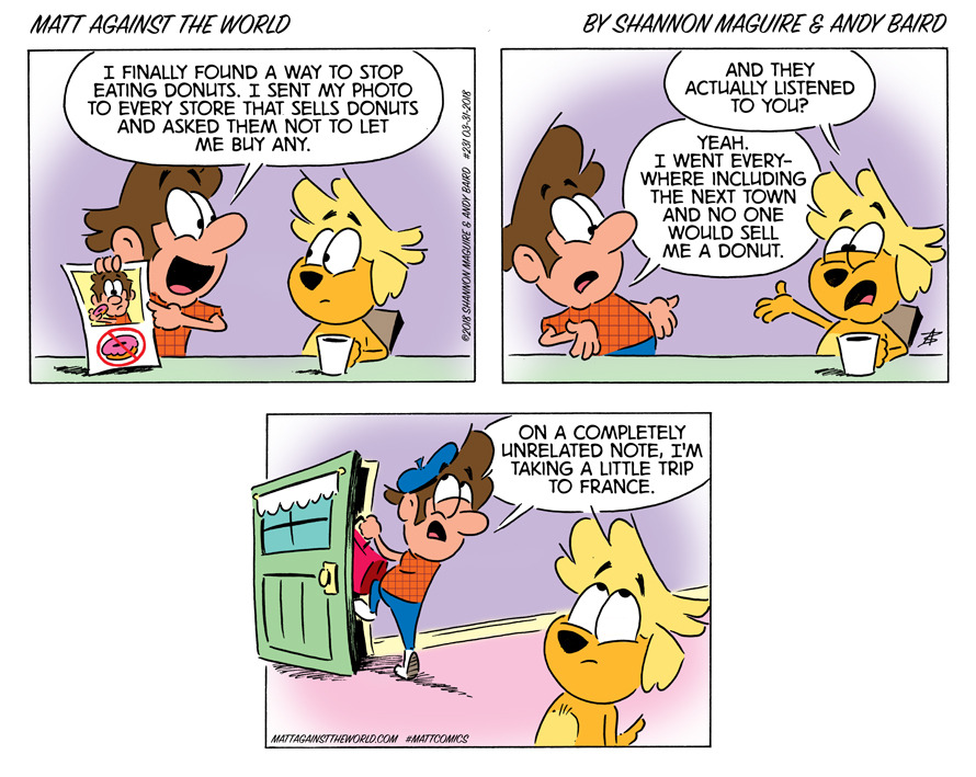 Stop Eating Donuts Comic