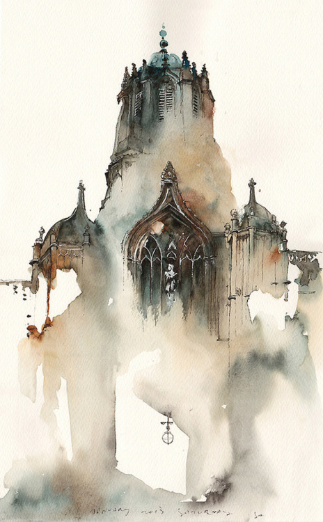 Dreamy Architectural Watercolors by Sunga Park | Colossal