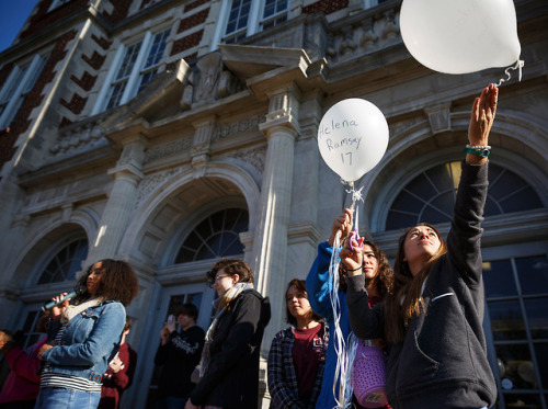 peace-love-colbert:This is what the school walkouts looked...