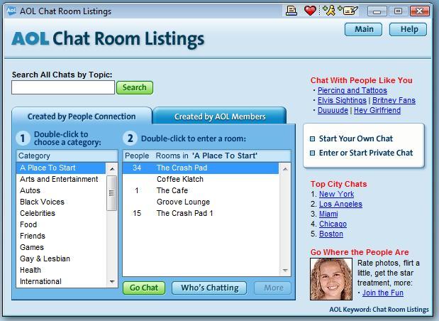 classic aim chat rooms