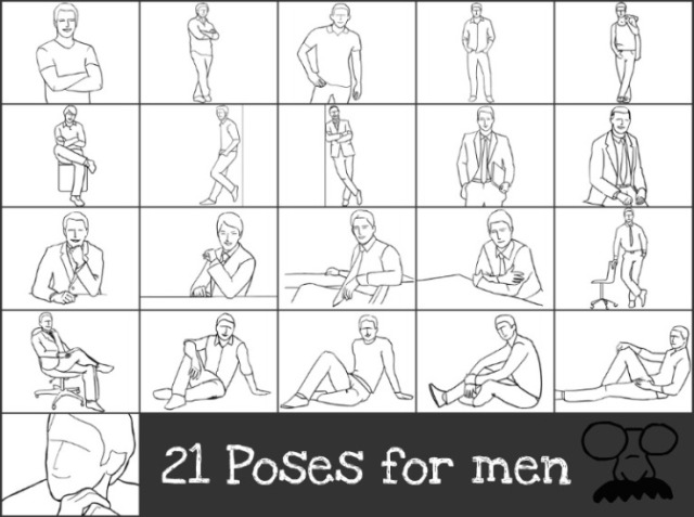 21 Poses For Men Get... | Visual Inspiration
