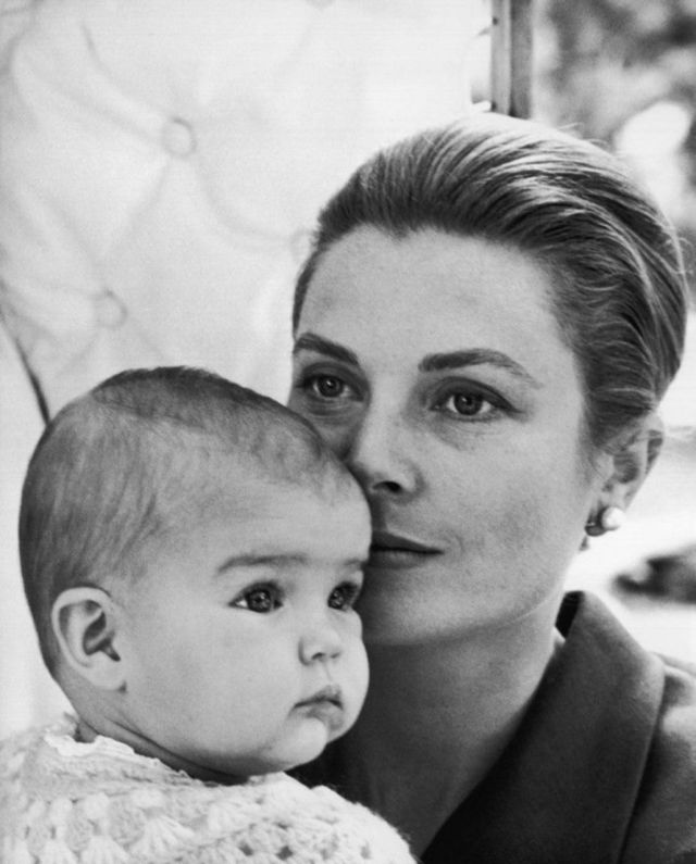 Princess Grace pictured with her daughter Princess... - Grace & Family