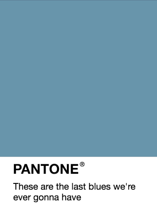 fobarthistory:Fall Out Boy + “blue” as Pantone swatches