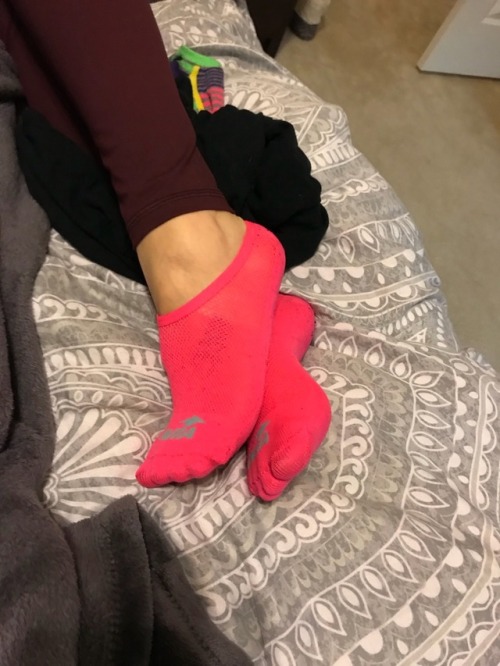 feetoftheworld69:Wife post workout socks