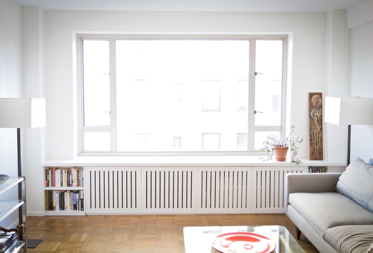 Brooklyn Bookcasing Wall To Wall Radiator Cover Bookcase Window