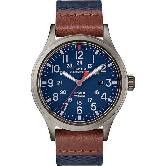 【TIMEX】 天美時 遠征系列 探險手錶 (藍/咖啡 TXTW4B14100)