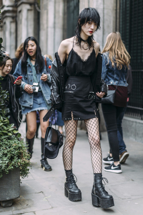 koreanmodel:Street style: Choi Sora at LFW Fall 2017