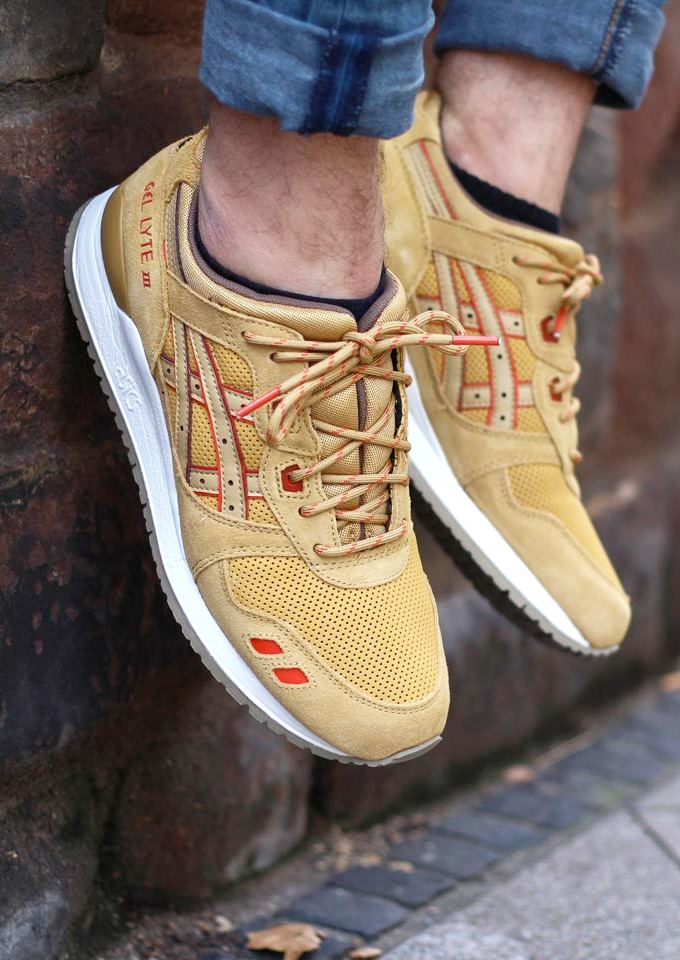 asics gel lyte honey mustard