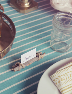 DIY Twig & Twine Place Cards | Almost Makes Perfect