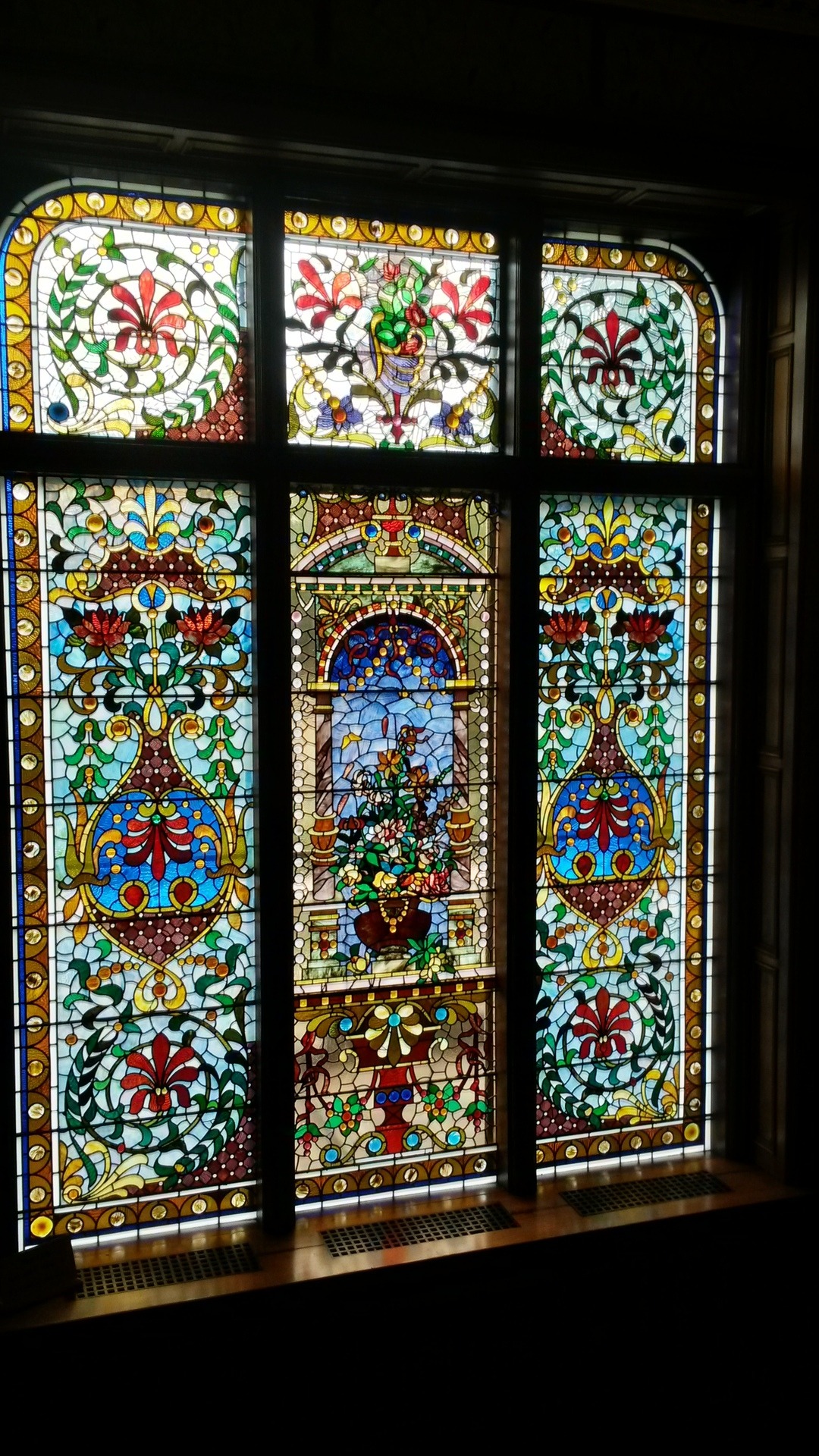 Stained Glass Window At Terrace Hill The Iowa