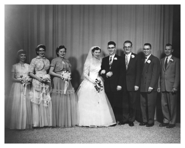 1951 wedding party - Vintage Brides