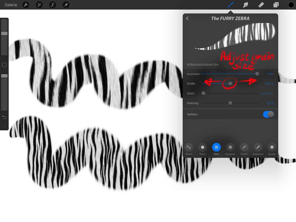 Georg's Procreate Brushes — FURRY VAN PELTS: 9 Animal Fur Texture