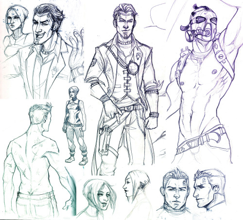 schaloime:Some Borderlands sketches cause I’m currently addicted...