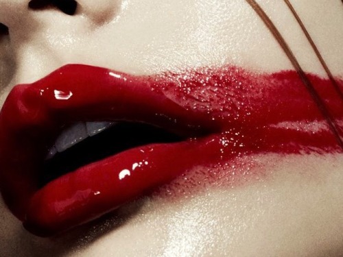 miss-mandy-m:Makeup Mondays/ Happy Halloween!:Liquid red...