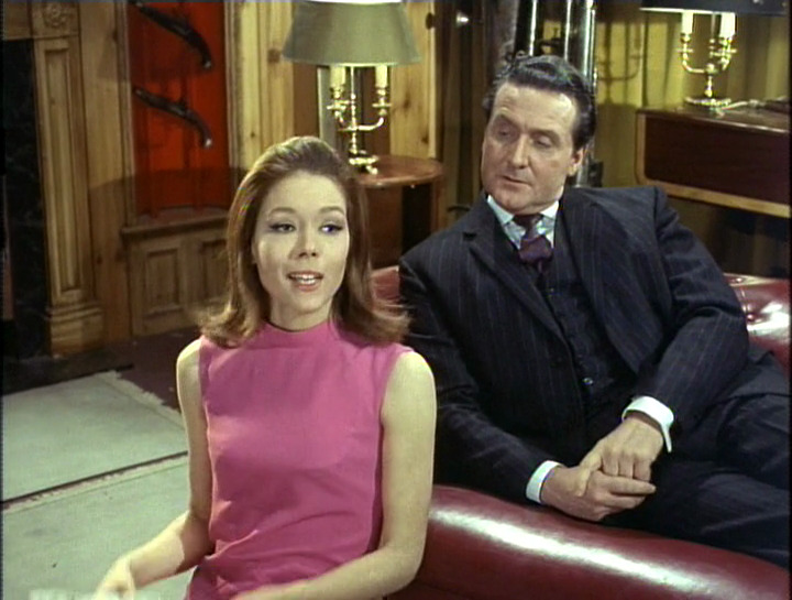 Kinkiness...and Patrick Macnee - Steed thinking about all them pretty ...