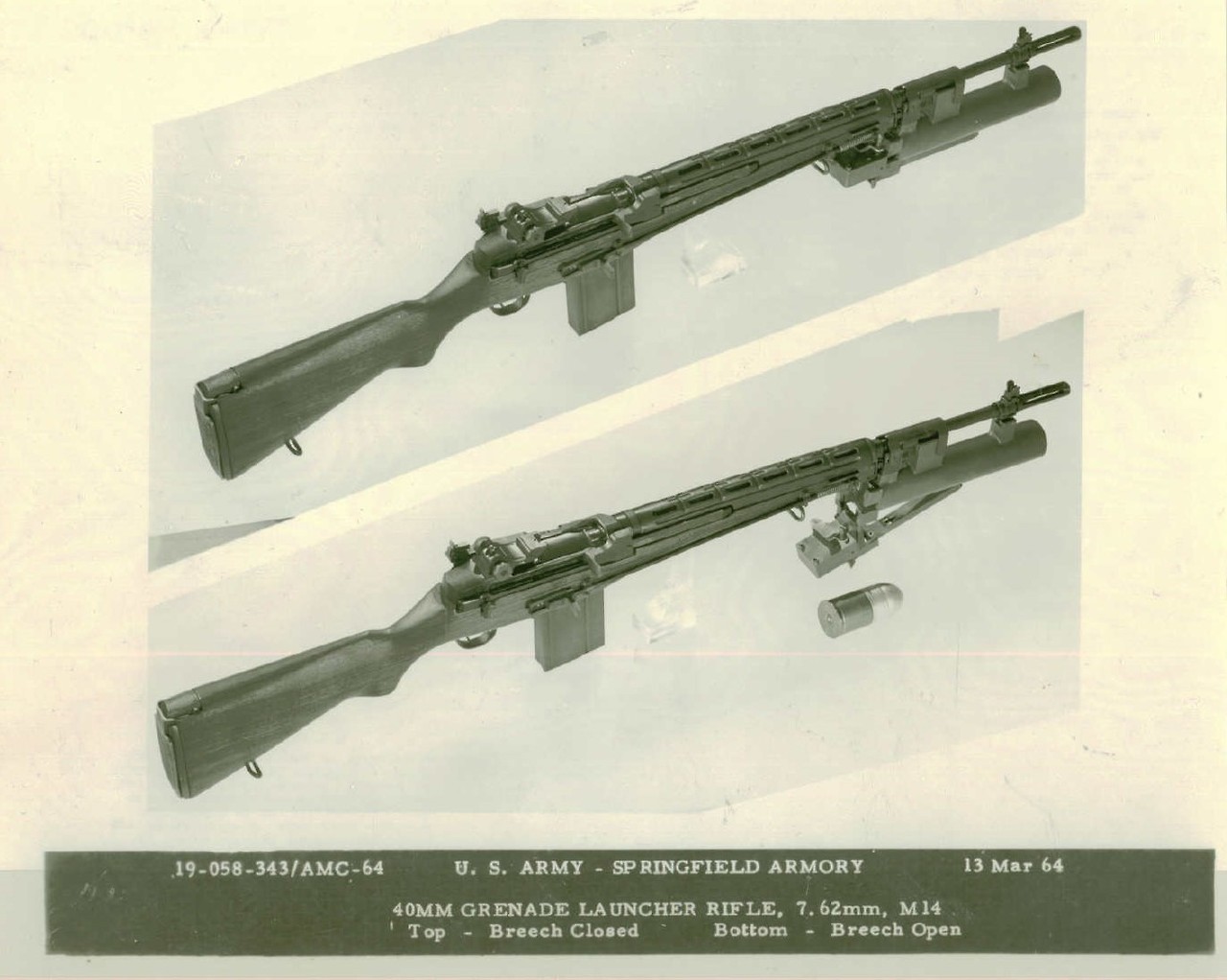 Historical Firearms - M14 Equipped with 40mm X-1 Grenade Launcher The...