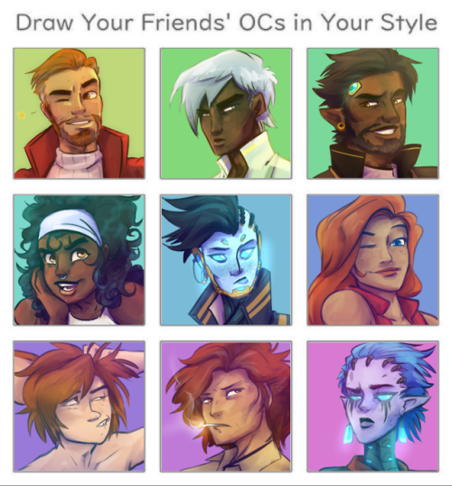 datela-vodenit:OCs in your style challenge for Fantastic...