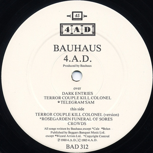 lifeinasmalltowninkyushu:Record Label History: 4AD Records(BAD...