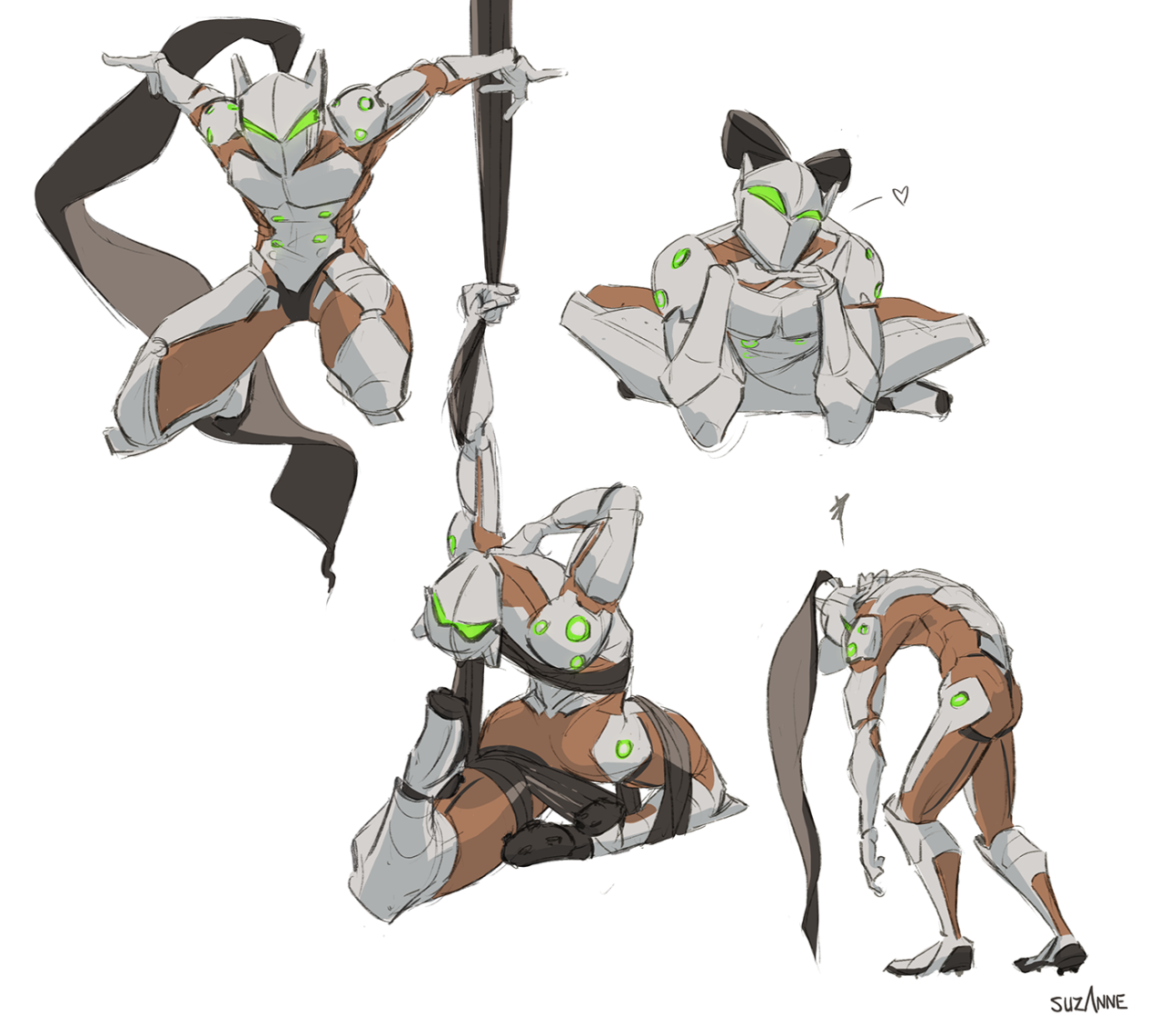 3 years ago with 2356 notes. overwatch. genji. my art. 