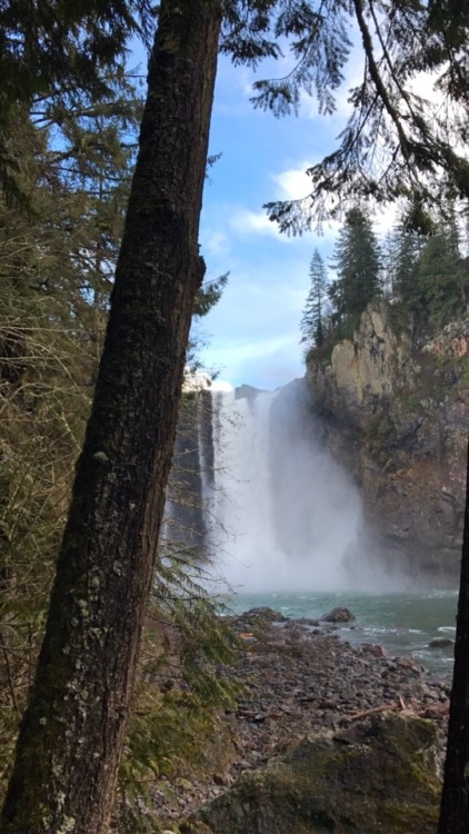 The four of us drove over to Snoqualmie Falls and...