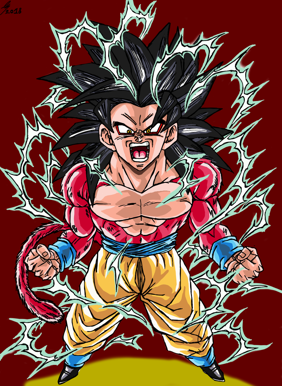 (Θ︹Θ)ს — Finished SS4 Goku! ~ Took longer than expected ...