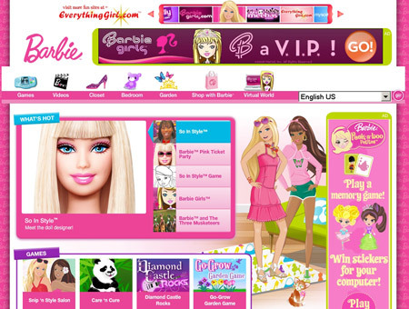 Old barbie games clearance website