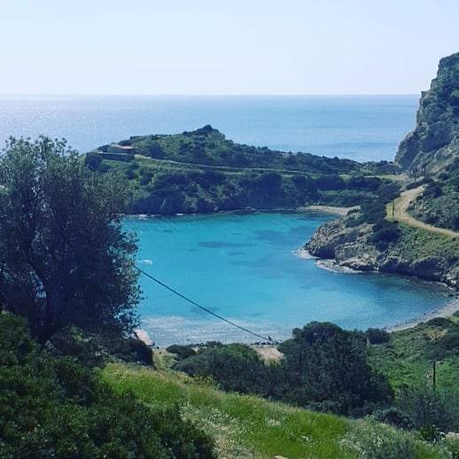 Vue du littoral d'Egine
