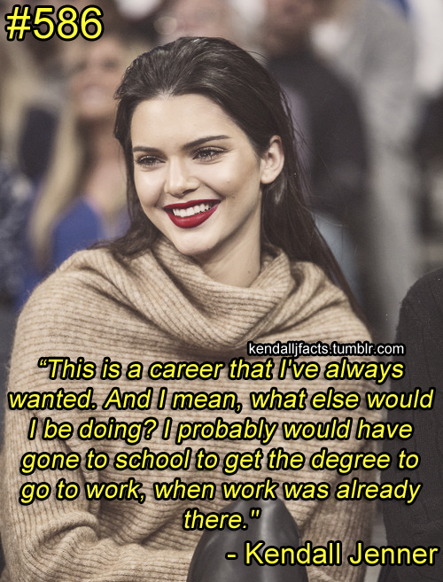 kendall jenner quote on Tumblr