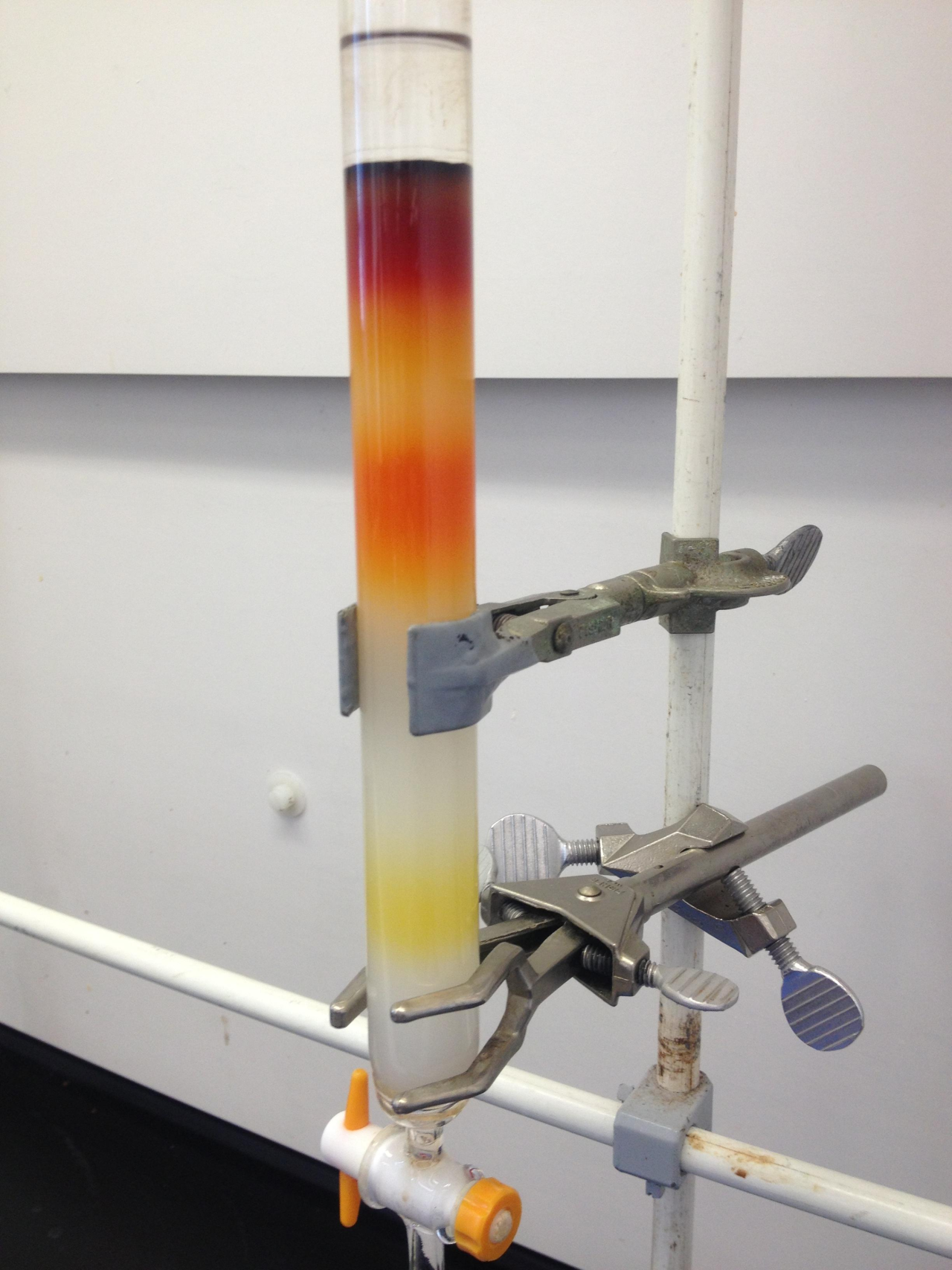 column chromatography experiment examples