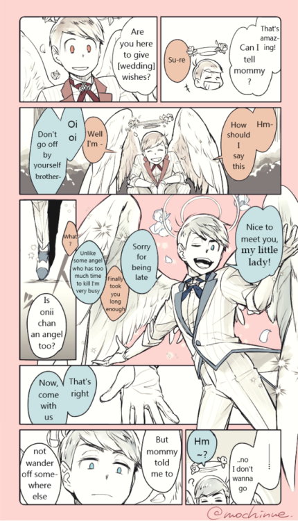 tissueboxdajo:[Story about how Choukei angels come and get...