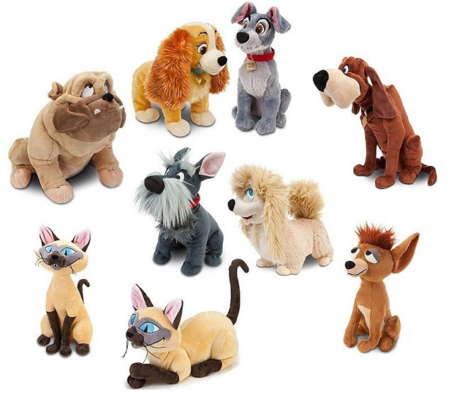 lady and the tramp plush toys