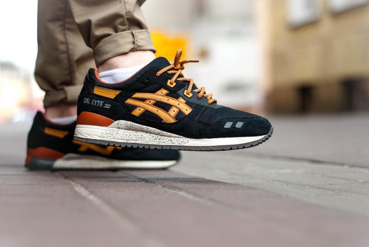 asics gel lyte 3 black tan