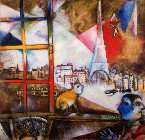 artist-chagall:Paris through the Window, 1913, Marc...