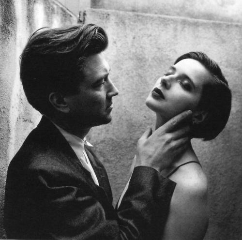 classyartgallery:David Lynch and Isabella Rossellini on the...