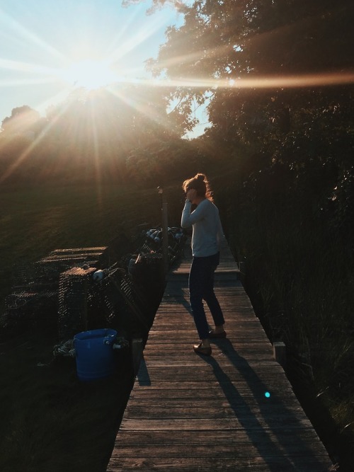 shboomadventures:Sunset on the docks