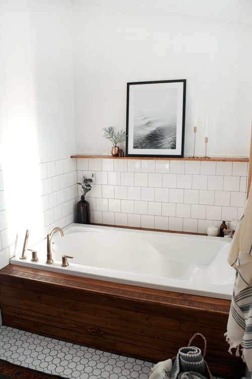nicest-interiors:
â€œModern Vintage Bathroom Makeover
â€