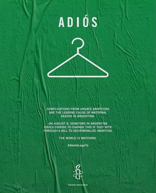 noteescapesdemi:The world is watching. #AbortoLegalYa