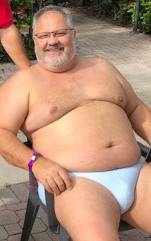 Nude Fat Man Wank