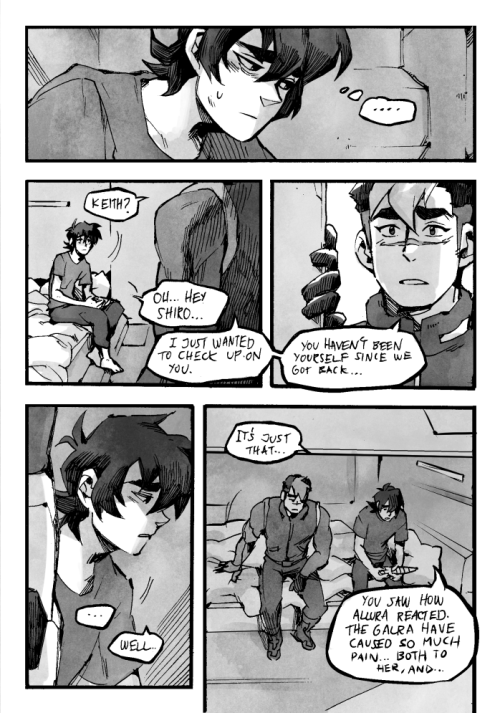 fightbeast:Keith and Shiro have a talk.