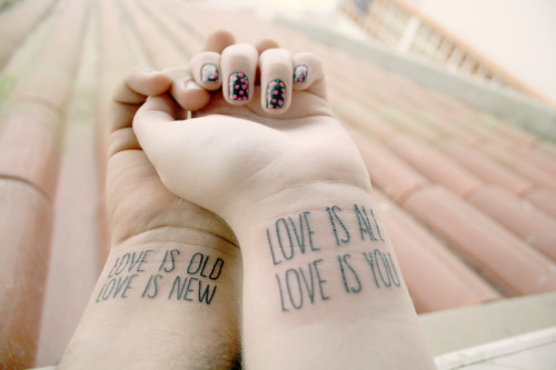 couple tattoos on Tumblr