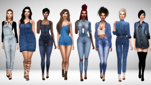 immortalsims:Denim Lookbook 1.Hair [xx] - @darkosims3Top [xx]...