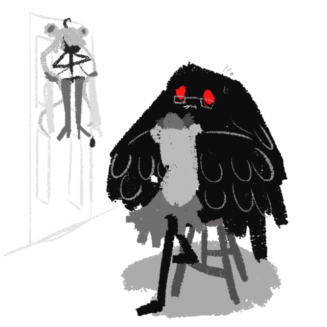 Mothman of the day is: Mothman feeling the... - Mothman Aesthetic