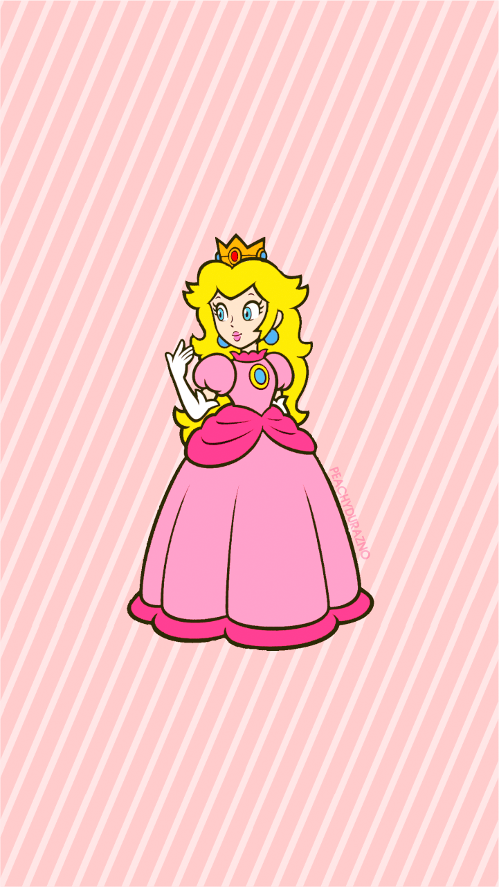 Princess Peach 2D Artwork Wallpapers (720 x 1280) - The princess is in ...