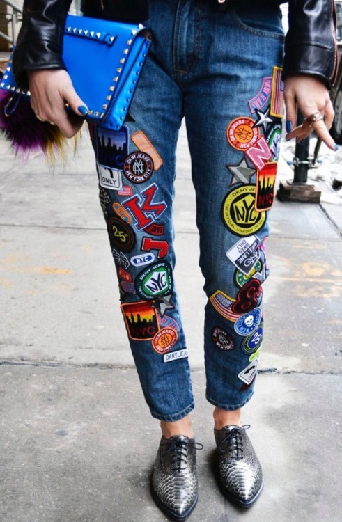 printed jeans on Tumblr