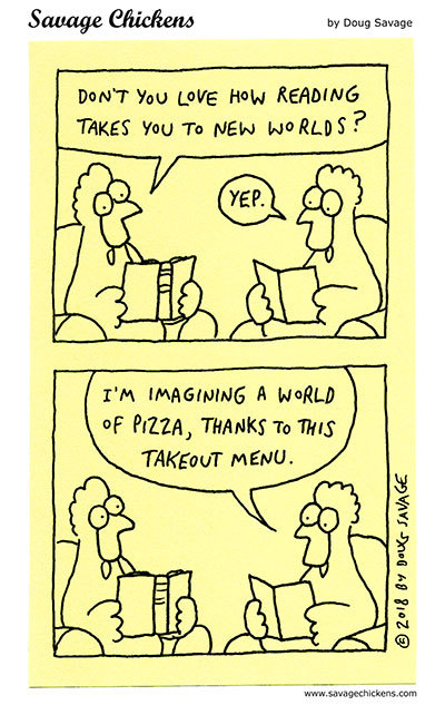 reading books literacy pizza imagination