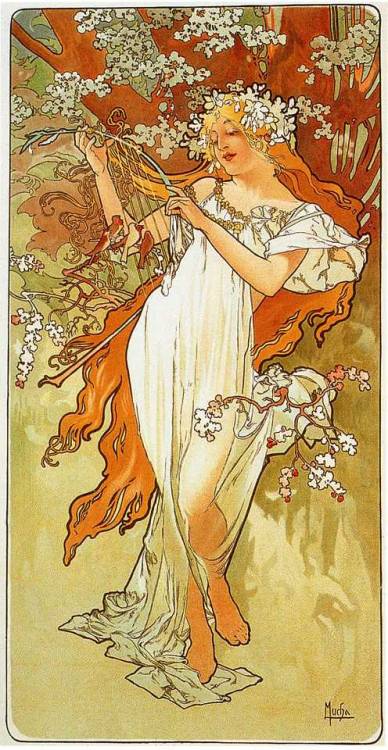 Spring, 1896, Alphonse MuchaMedium:...